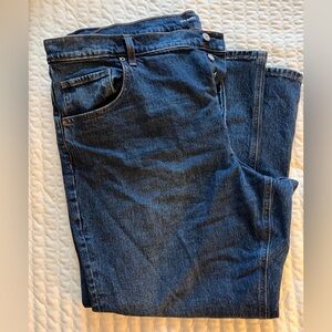 Old Navy Mid Rise Slouchy Straight Jeans